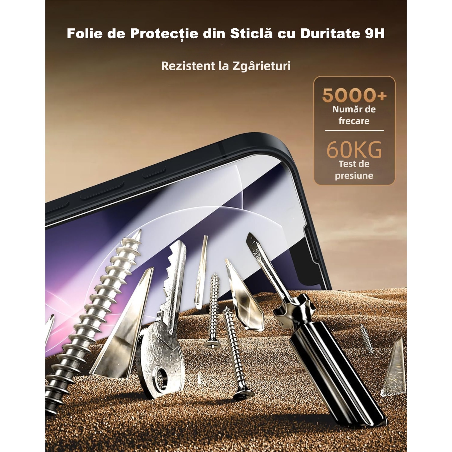 Set de 2 Folie de Protectie din Sticla pentru iPhone 17e/16e, MOGU folii de protectie pentru ecranul, HD Clear, Fara Margine Neagra, Protectie Profesionala, Full Cover, Anti Zgarieturi, Fara Bule, Compatibila cu Huse, 6.1 inch, Transparenta