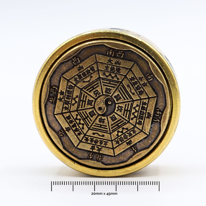 Obiecte decorative, Ancient Wisdom, Multicolor, 2x4.5cm, F"n Suj k"smet - Disc energetic Ba Gua