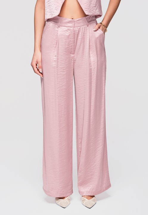Pantaloni cu croi larg LARICA OW-PA-E0002, Roz