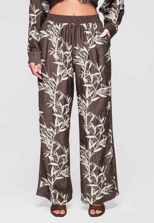 LARICA bő szárú nadrág OW-PA-E0005, Barna