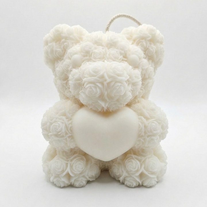 Средна свещ Мече - Бяла