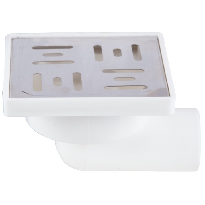 Sifon Pardoseala Patrat SL / La[mm]: 100; H[mm]: 65; Dev[mm]: 32