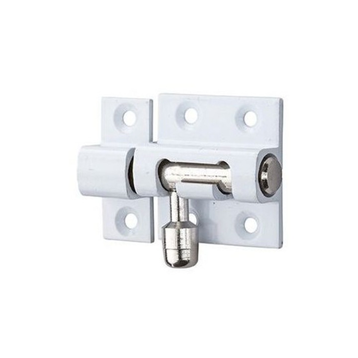 Zavor mobila, aplicat, alb lacuit, 30 mm - SP