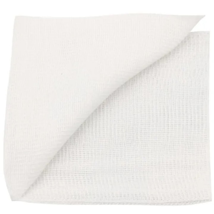 Comprese sterile din tifon 10x10cm, 12 straturi / plic, Golden Protect