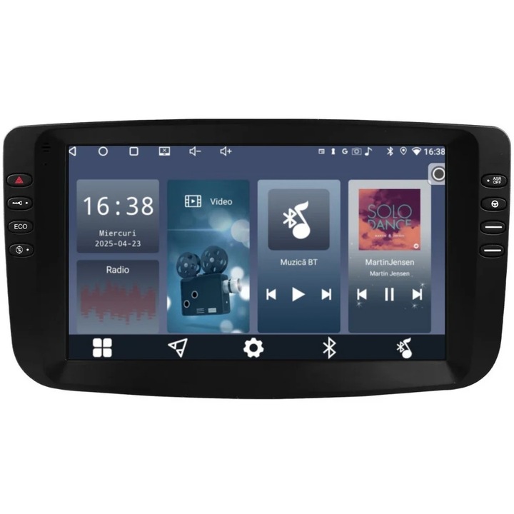 Navigatie GPS Piloton 9 inch, 2GB RAM, 32GB stocare, CarPlay, Android Auto, pentru Fiat Linea 2012-2015