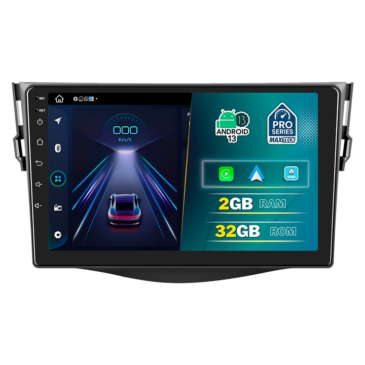 Navigație auto MaxTech PRO SERIES, 9" HD Touch, 2GB RAM, 32GB ROM, pentru Toyota RAV4 (2006-2012)