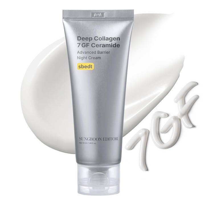 Sungboon Editor Deep Collagen 7GF Ceramide Advanced Barrier Нощен крем за лице 50ml