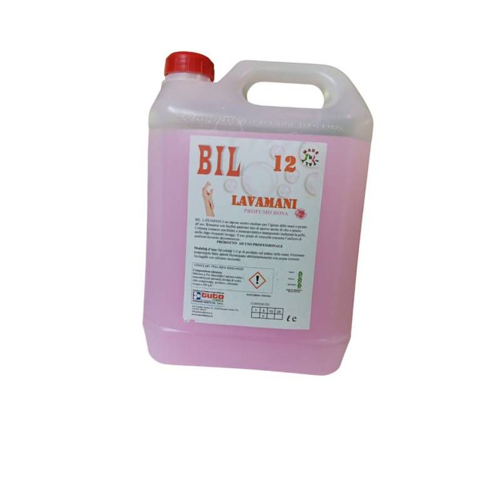 Săpun de maini Tuto BIL 12, parfum de trandafiri, lichid, 5L