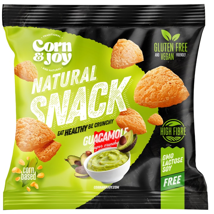 Gustare sanatoasa din porumb, fara gluten, guacamole, 40g