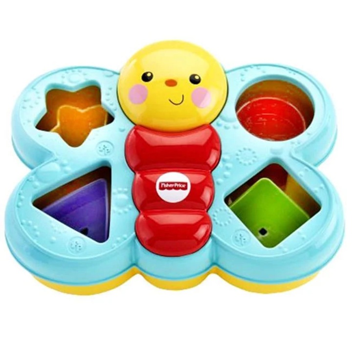 Jucarie interactive, BREZIUM, fluture, 6 cuburi, multicolor