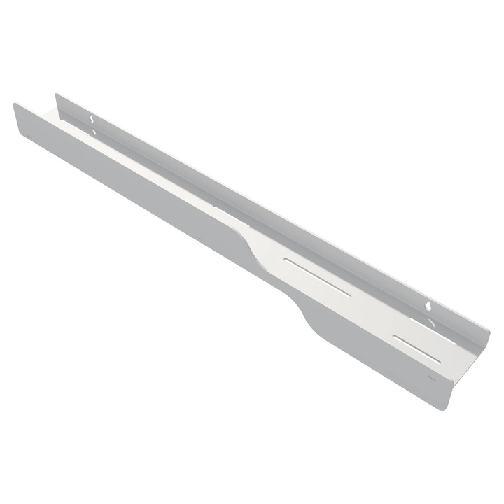 Polita Metalica Mono WAVE 1, Alb, 75cm, 1 raft, Aluminiu