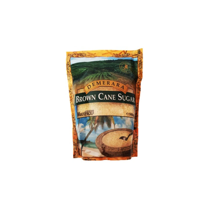 Zahar Brun nerafinat, 500 g, Demerara