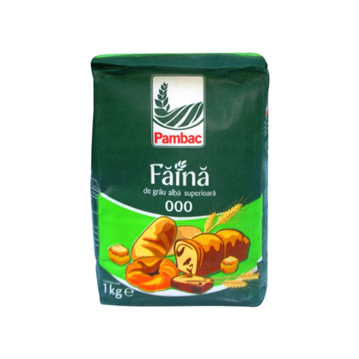 Faina alba tip 000, 6 x 1 Kg, Pambac