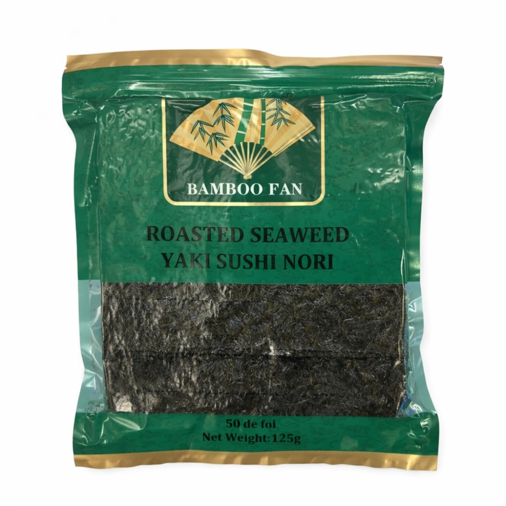 Alge Nori Sushi, BAMBOOLOVE, set 50 foi, 125g, textura crocanta, gust echilibrat