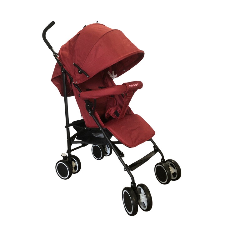 Carucior Sport, Pliabil, Roti Duble Cu pozitie de somn, Culoare Rosu