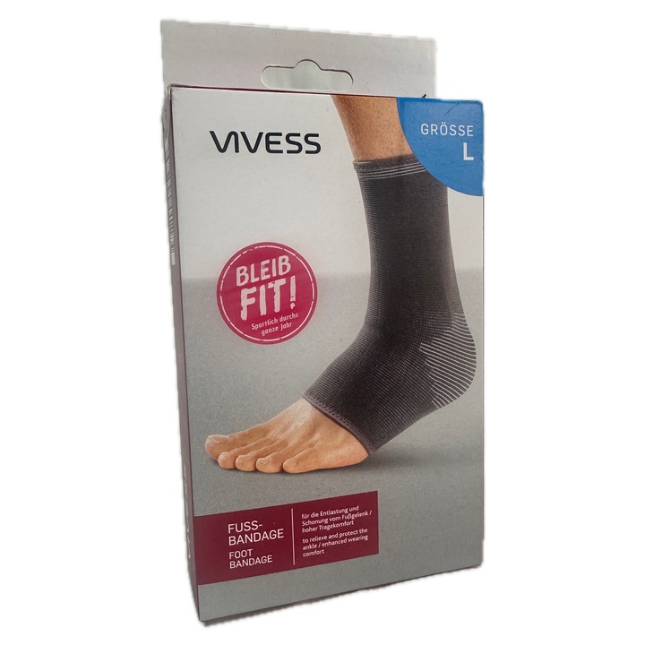 Bandaj de picior, Vivess, marime L, elastic, suport ortopedic