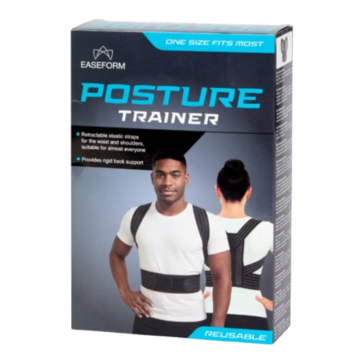 Corector Postura Reglabil, Suport pentru Spate si Umeri, Unisex, Marime Universala