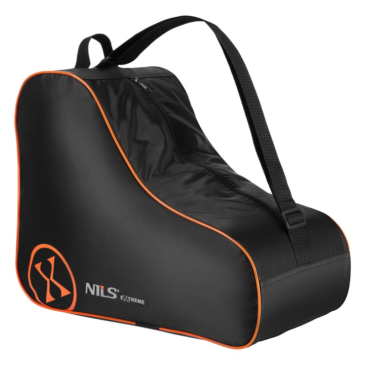 Geantă pentru role Nils Extreme TS101, portocalie și neagră, 48x40x20cm