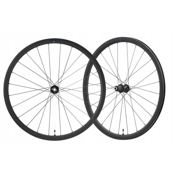 Set roti 28" Shimano 105 WH-RS710 C32 CL TL 12/142 mm Carbon Gravel 24H