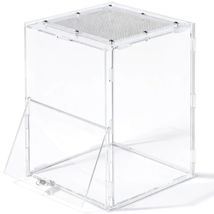 Акрилен терариум Repti-Zoo PACR85 Acrylic Terrarium – прозрачен, за паяци, 15x16x20 см