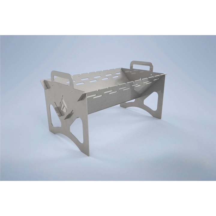 Grătar carbune METAL-DYNAMICS modular, otel 3mm, 50x30cm