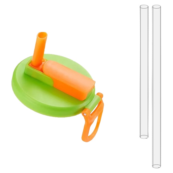 Avaleea kiömlésgátló kupak dobozokhoz, újrafelhasználható, műanyag, zöld, 5,4 cm