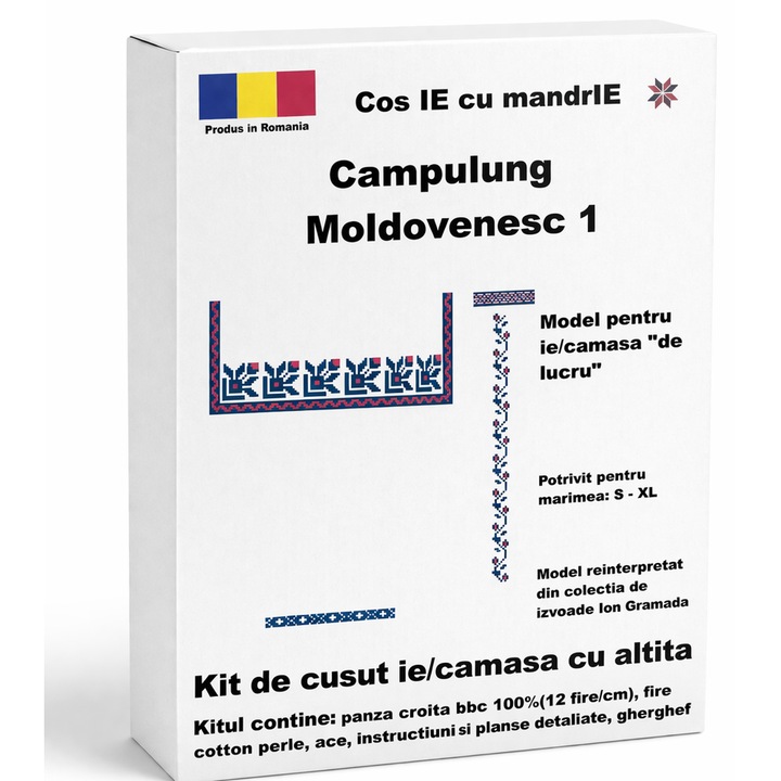 Kit de cusut ie, Cos IE cu mandrIE, 10 ani, multicolor