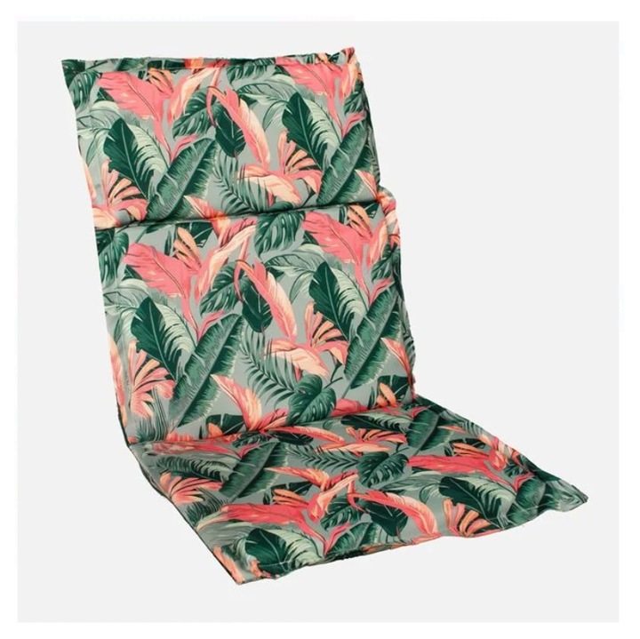 Perna pentru Scaun cu Spatar Roz cu Model Frunze 95x45cm