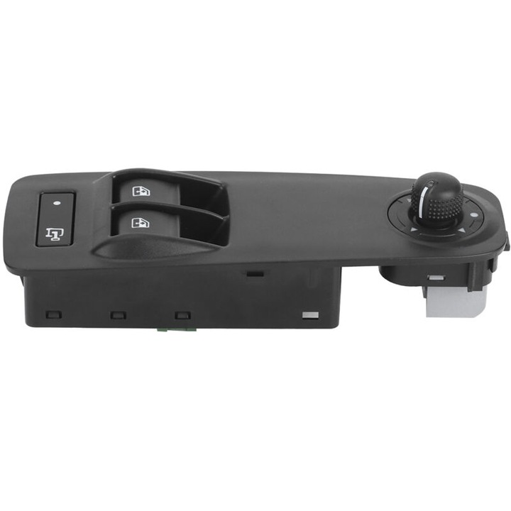 Elektromos ablakemelő kapcsoló Citroen, Peugeot, Fiat, Vauxhall modellekhez, 18x6.5cm, fekete, szett