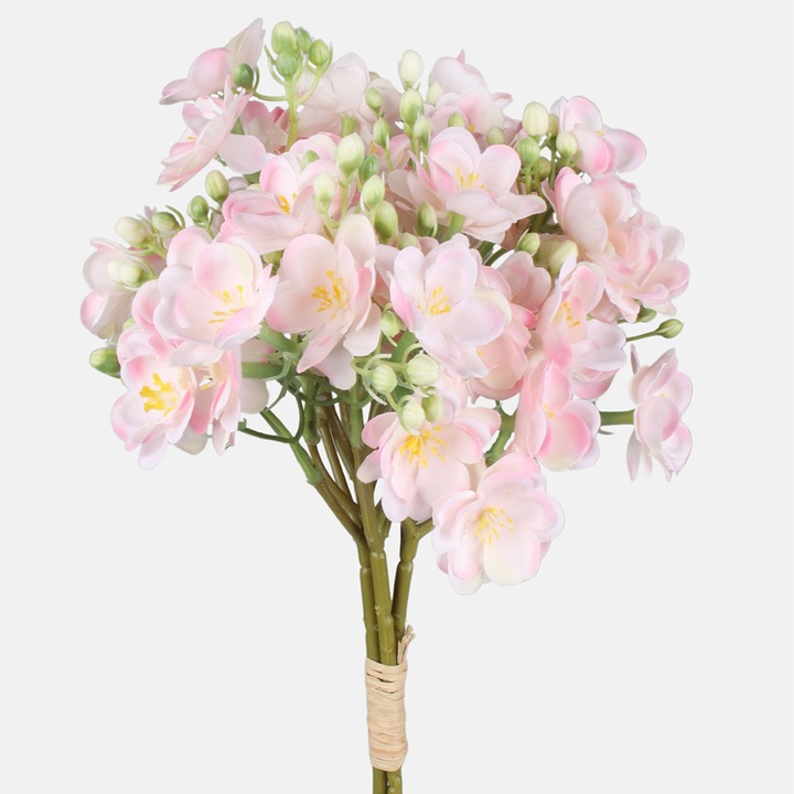 Buchet de flori, BEST PARTY, iasomie roz deschis, 38 cm