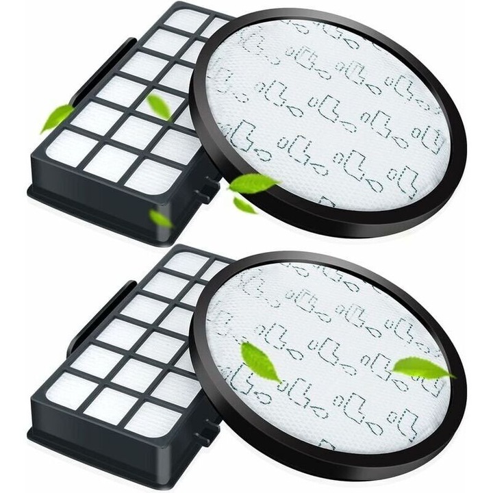 Filtru de schimb pentru aspiratoare Rowenta X-Trem Power Cyclonic/Silence Force Cyclonic, ZR006001, eficienta ridicata, reutilizabil, 99.98% praf, set