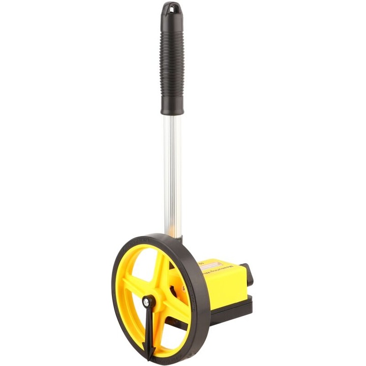 Roata de masurare miniaturala, 0-9999.9 m, material TPR, manere telescopice, dimensiuni 45x16x14 cm