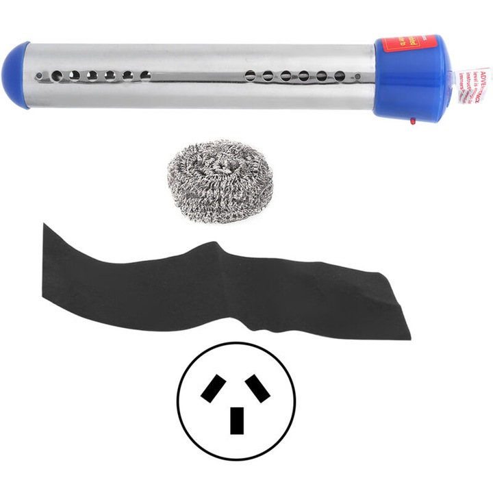 Incalzitor de apa prin imersie plutitor albastru de 1500W 1,5m, fierbator electric portabil pentru acasa si birou