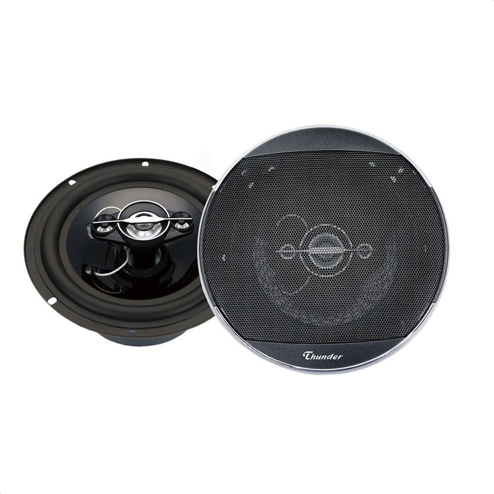 Set difuzoare 16.5cm Thunder TCS-6519, 6.5 inch, 4 Ohm, 2 bucăți, cu cabluri pentru montaj