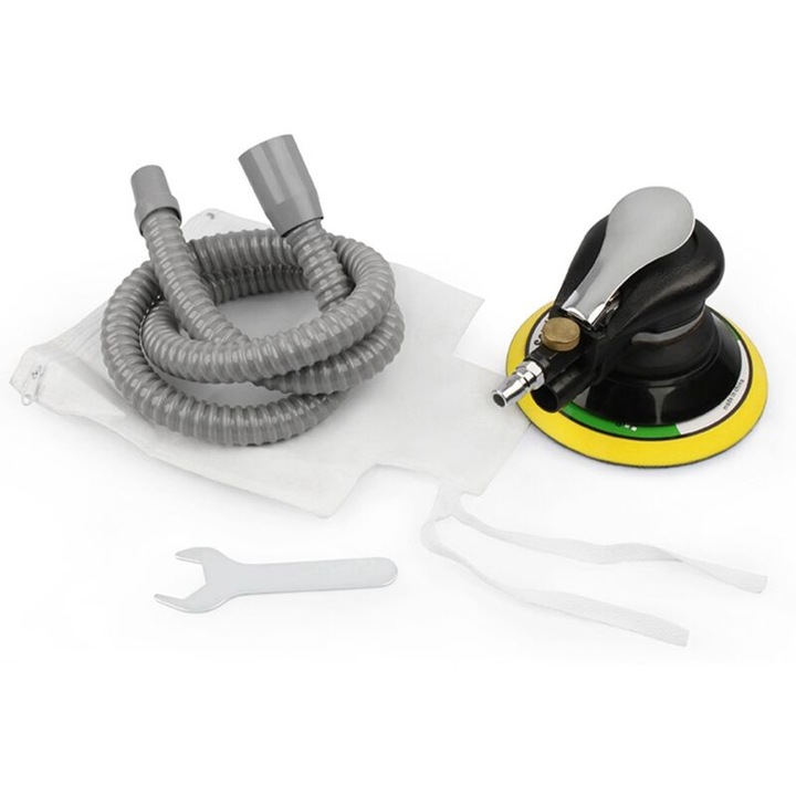 Slefuitoare pneumatica, 5 inch/6 inch, design compact, eficienta mare, 10,000 RPM, set complet