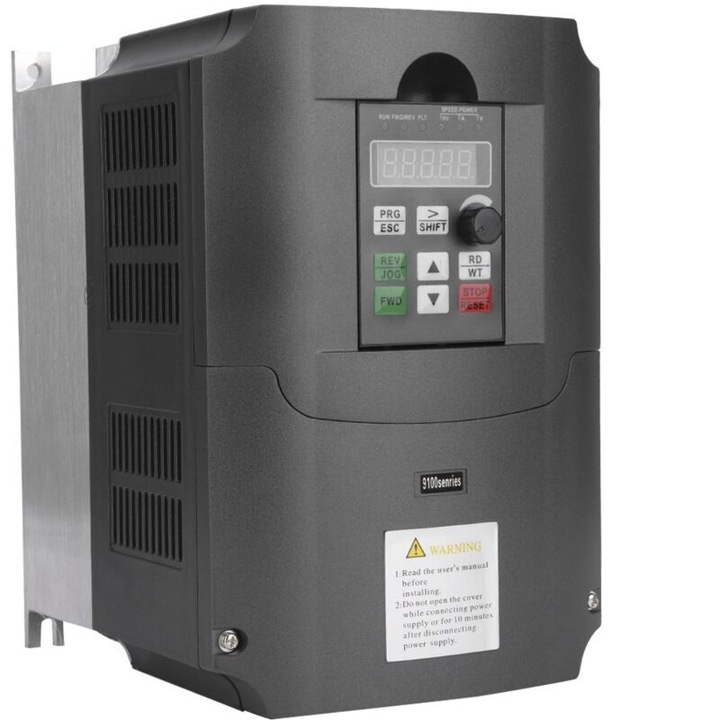 Invertoare si convertoare VFD de la AC220V la 380V 7.5KW, Convertor de frecventa de la monofazat la trifazat, Controler de viteza motor AC