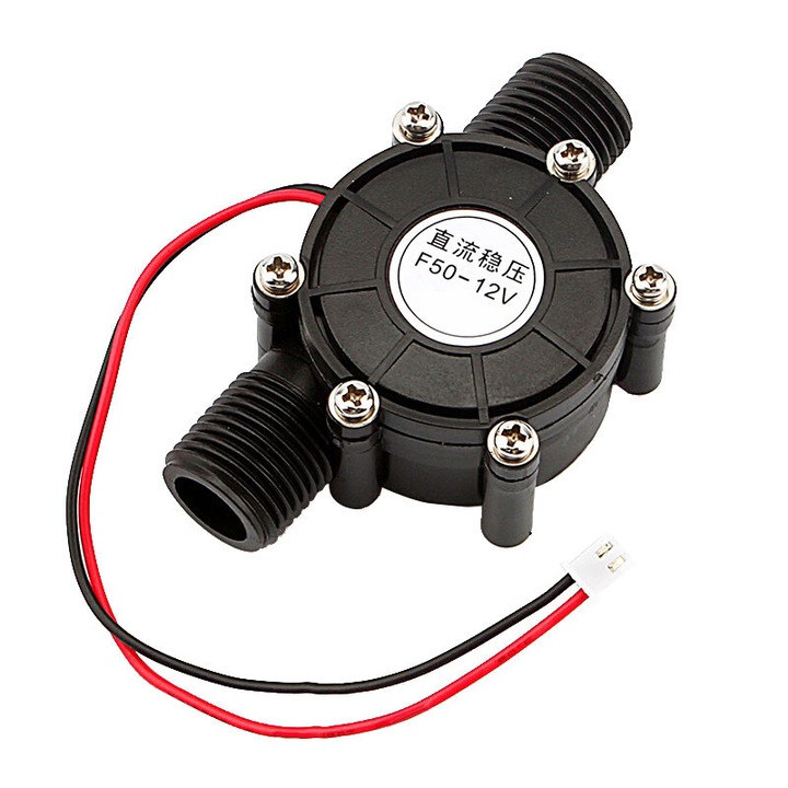 Generator de apa cu micro turbina hidraulica DC 12V DC 10W, pentru iluminat LED furtun de gradina