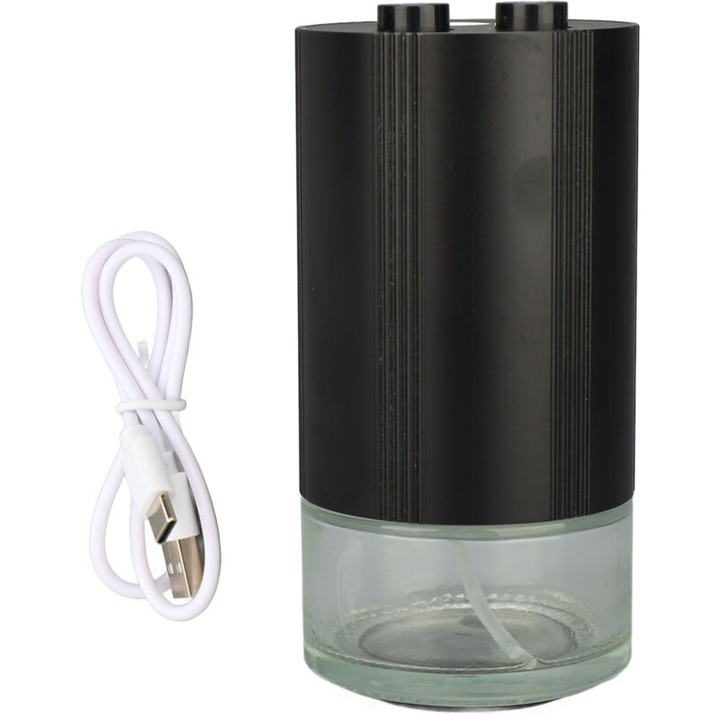 Difuzor de aromaterapie pentru masina, cu 3 niveluri de pulverizare si temporizator, difuzor de parfum pentru casa, birou si masina (buton)