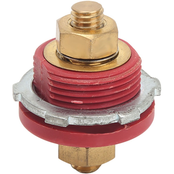 Conector Terminal Baterie 3/8in prin surub 250A Post Incarcator Baterie pentru Masina RV Barca Iaht Rosu (Pozitiv)