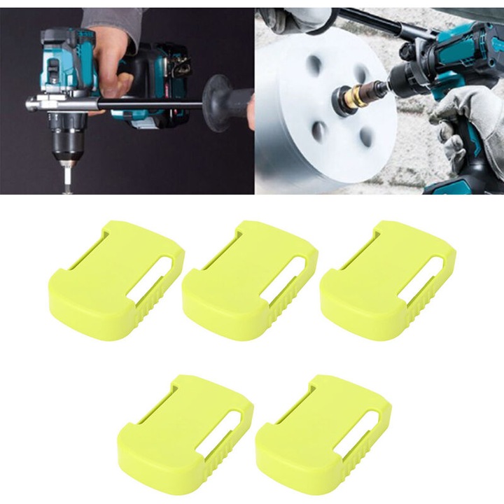 Suport baterie scule 5 BUC pentru capac baterie, clema de curea, suport de perete pentru baterii, potrivit pentru Worx WU172 WU279 WU388 WE270 WE389