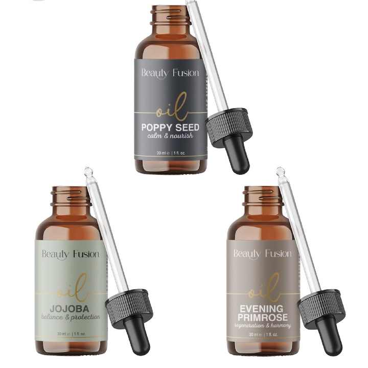 Три био масла за лице + Гуа Ша My Healthy Fusion, по 30 ml