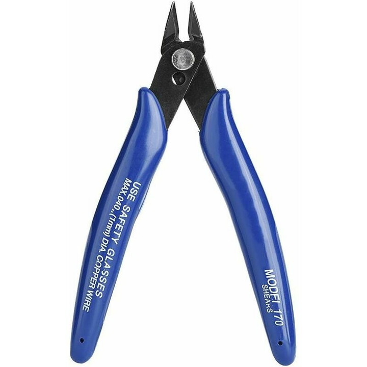 Kábelvágó fogó, 13 cm, magas széntartalmú acélból, ergonomikus kialakítás, készlet