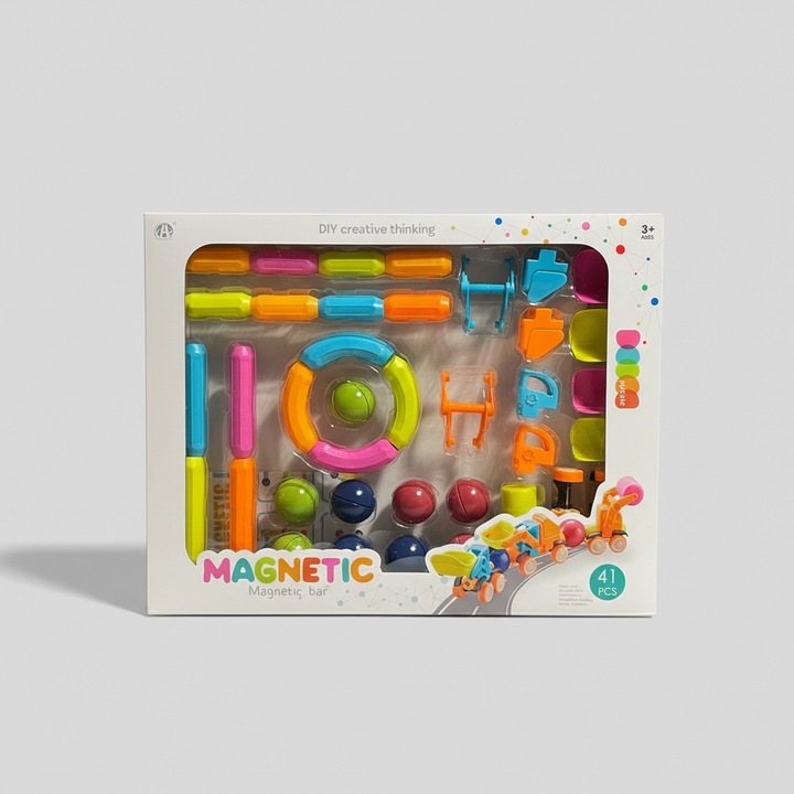 Constructor magnetic Stick Vehicle – set de construcție cu vehicule