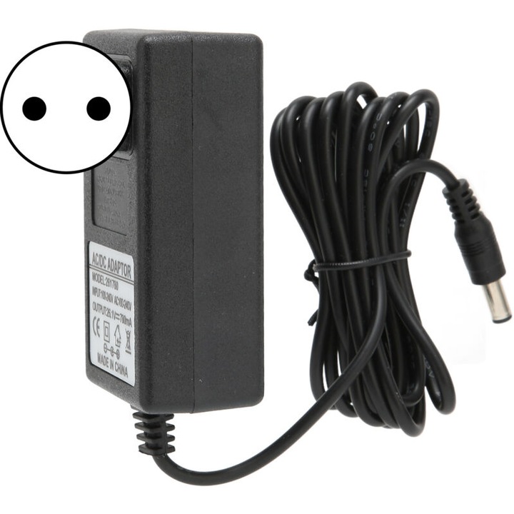 Incarcator aspirator, 26.1V, 0.78A, material ABS, lungime cablu 2m, set pentru V6, V7, V8