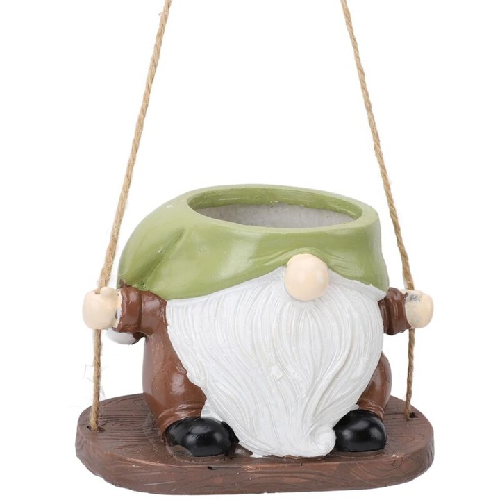 Ghiveci suspendat pentru flori, design creativ, material rezistent, 312g