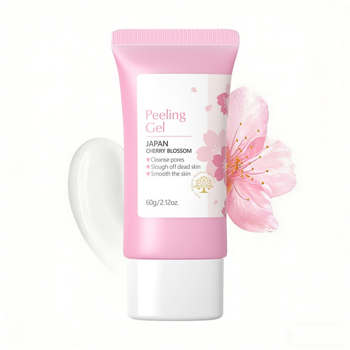 Gel exfoliant, delicat, curata porii, imbunatateste textura pielii, potrivit pentru toate tipurile de ten, 60g