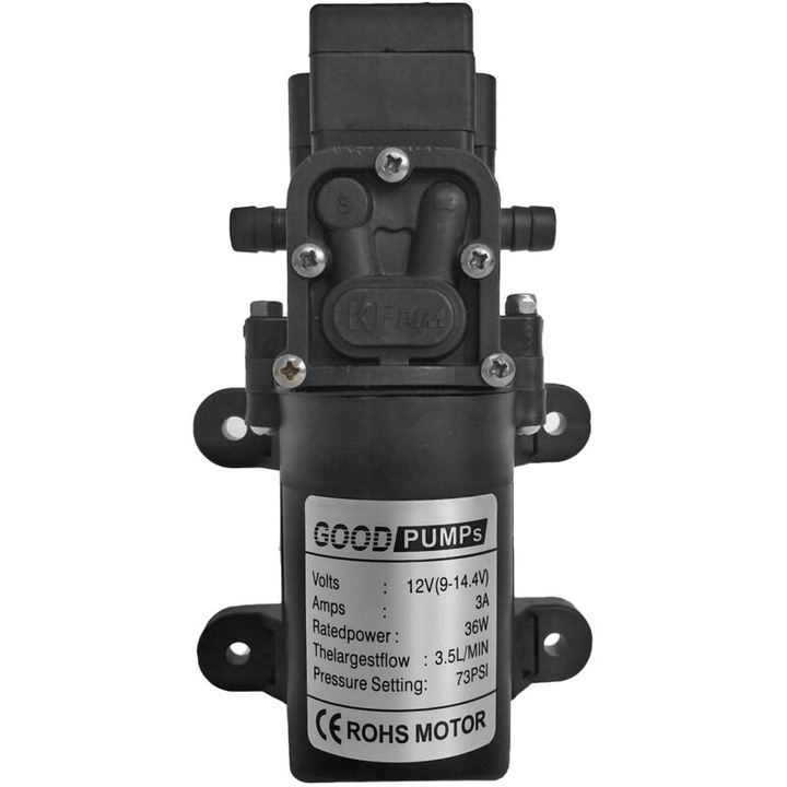 Pompa cu diafragma de inalta presiune, ulei rezistent la caldura, economie de energie, pompa de pulverizare inteligenta, DC 12V