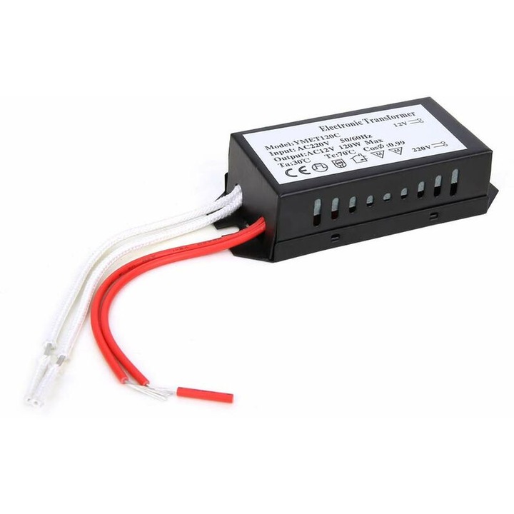 Transformator de tensiune de la 220V la 12V, Convertor inteligent de tensiune (120W)