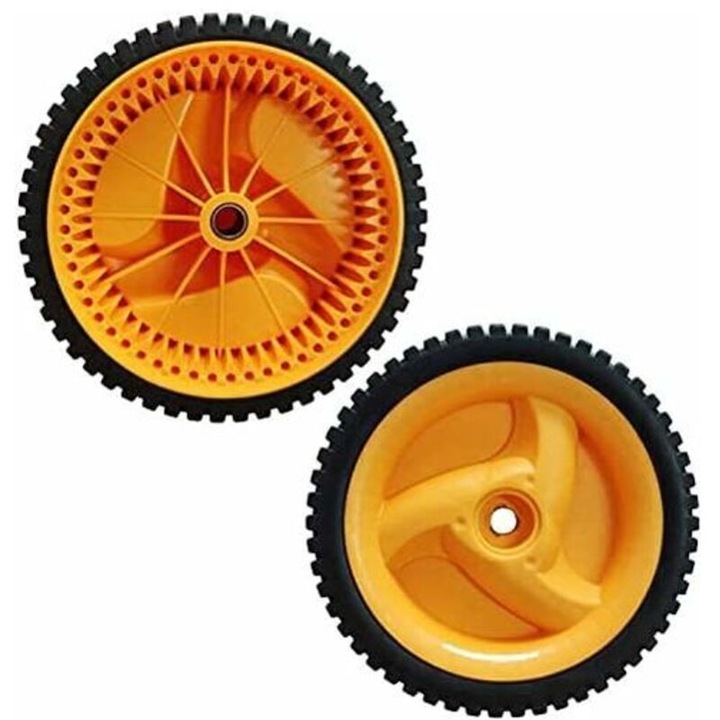 Set 2 roti pentru masini de tuns iarba, 195mm, 53 dinti, 45mm latime