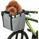 Cos de bicicleta pliabil, design pentru animale mici, suport detasabil, 36x30x28cm, multicolor